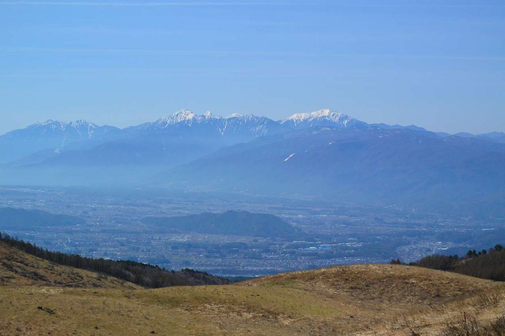 車山高原から望む八ヶ岳の展望の写真画像