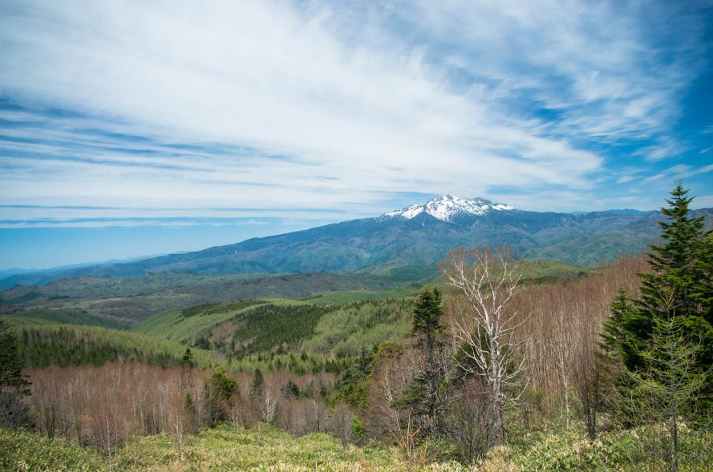 日和田高原より望む乗鞍岳の写真画像