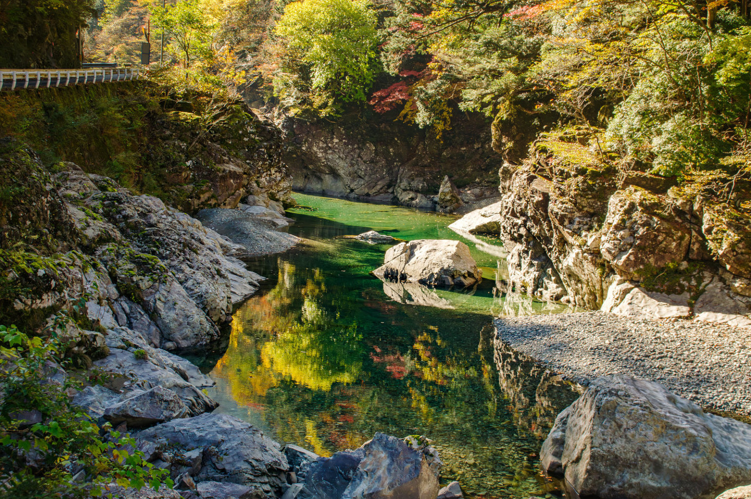 奈良県天の川の紅葉