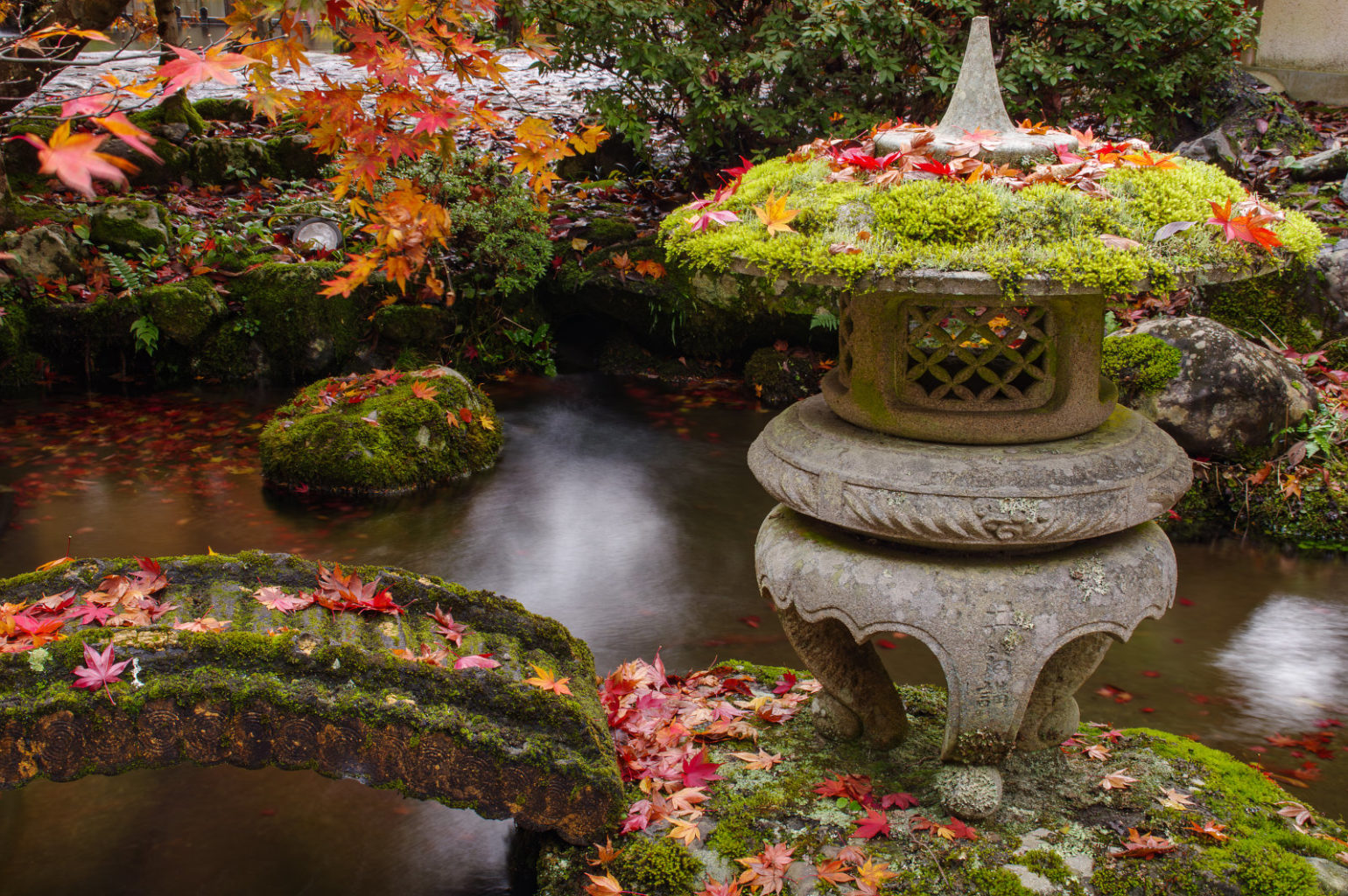 天川村　洞川　龍泉寺の紅葉